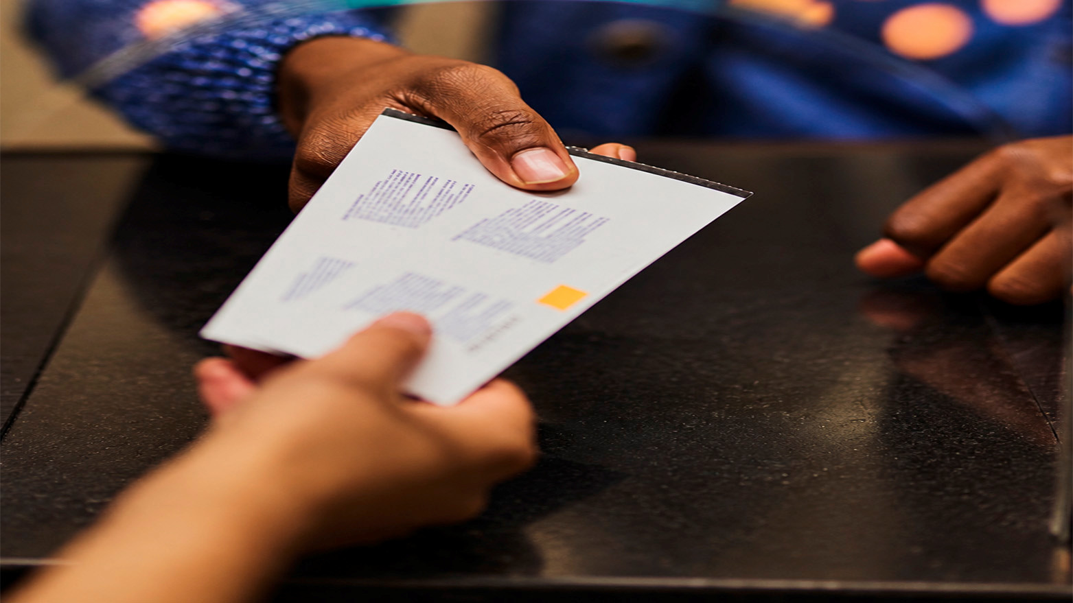 ticket exchange at the box office window